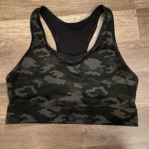 Fabletics Camo Racerback Sports Bra